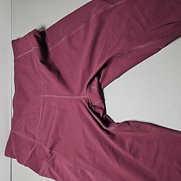 Reebok large maroon athletic leggings - Picture 5 of 7